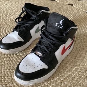 Jordan 1 Mid Multi-Color Swoosh